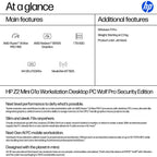 HP Z2 G1a Wolf Pro Security Edition Copilot+ PC AMD Ryzen AI Max PRO 390 64 GB LPDDR5x-SDRAM 1 TB SSD Windows 11 Pro Mini PC Workstation AI Workstation, AI PC Black (3)
