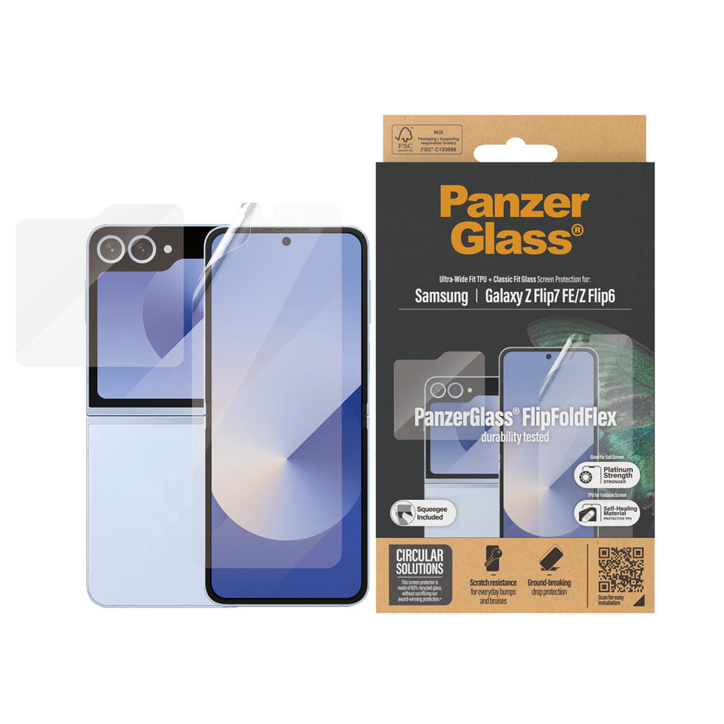 PanzerGlass ® Screen Protector Samsung Galaxy Z Flip7 FE | Flip6 | Glass & Film Protector de pantalla 1 pieza(s) (2)