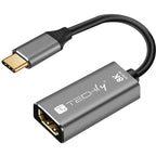 Techly IADAP-USBC-HDMI8 Adaptador gráfico USB 7680 x 4320 Pixeles Negro, Plata (2)