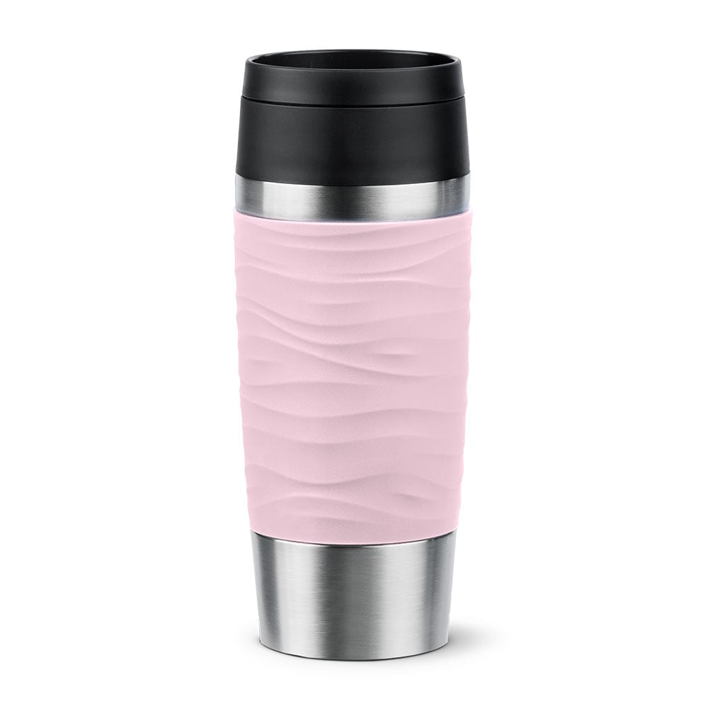 EMSA Travel Mug Waves 36 ml Rosa, Acero inoxidable