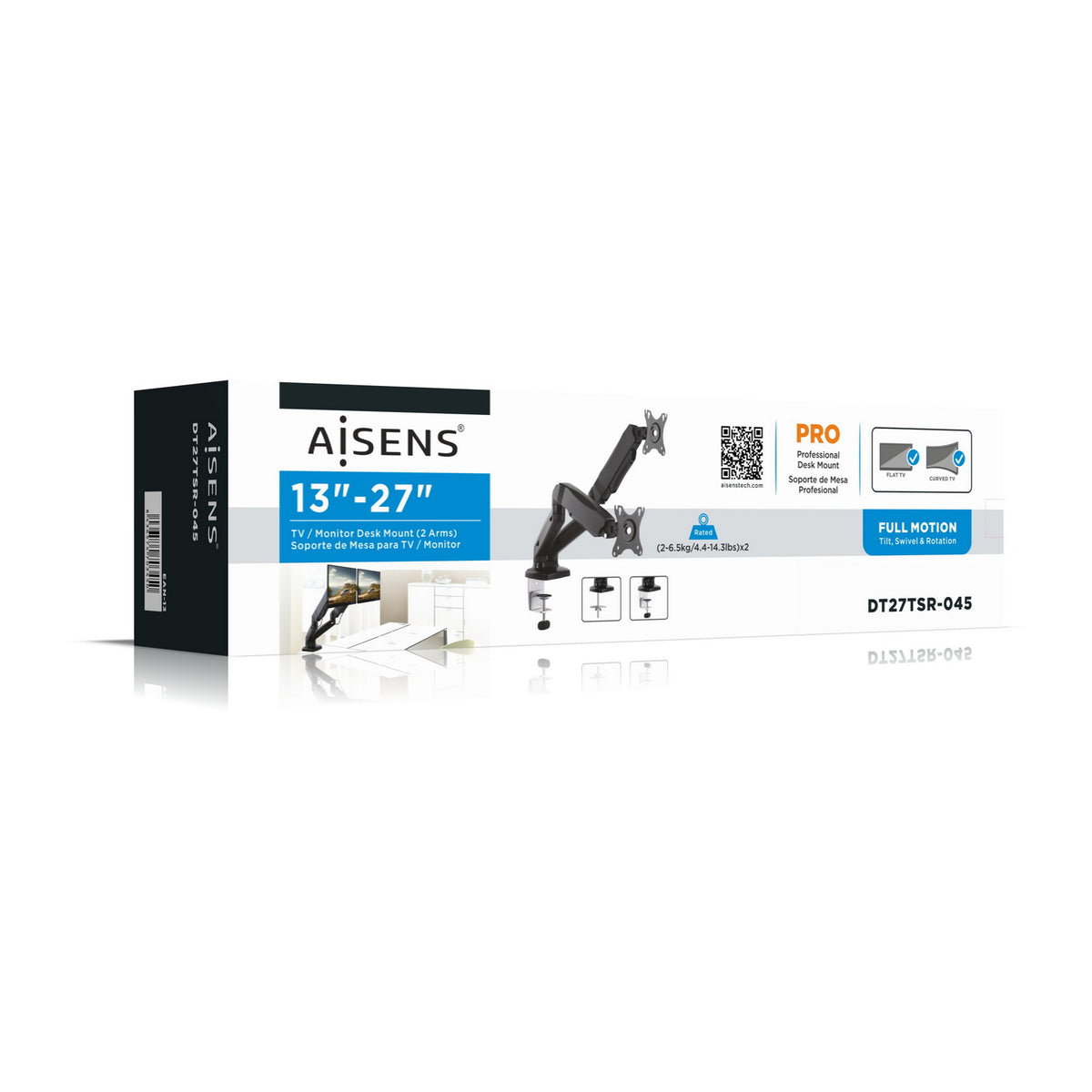 AISENS DT27TSR-045 soporte para monitor 81,3 cm (32") Escritorio Negro (5)