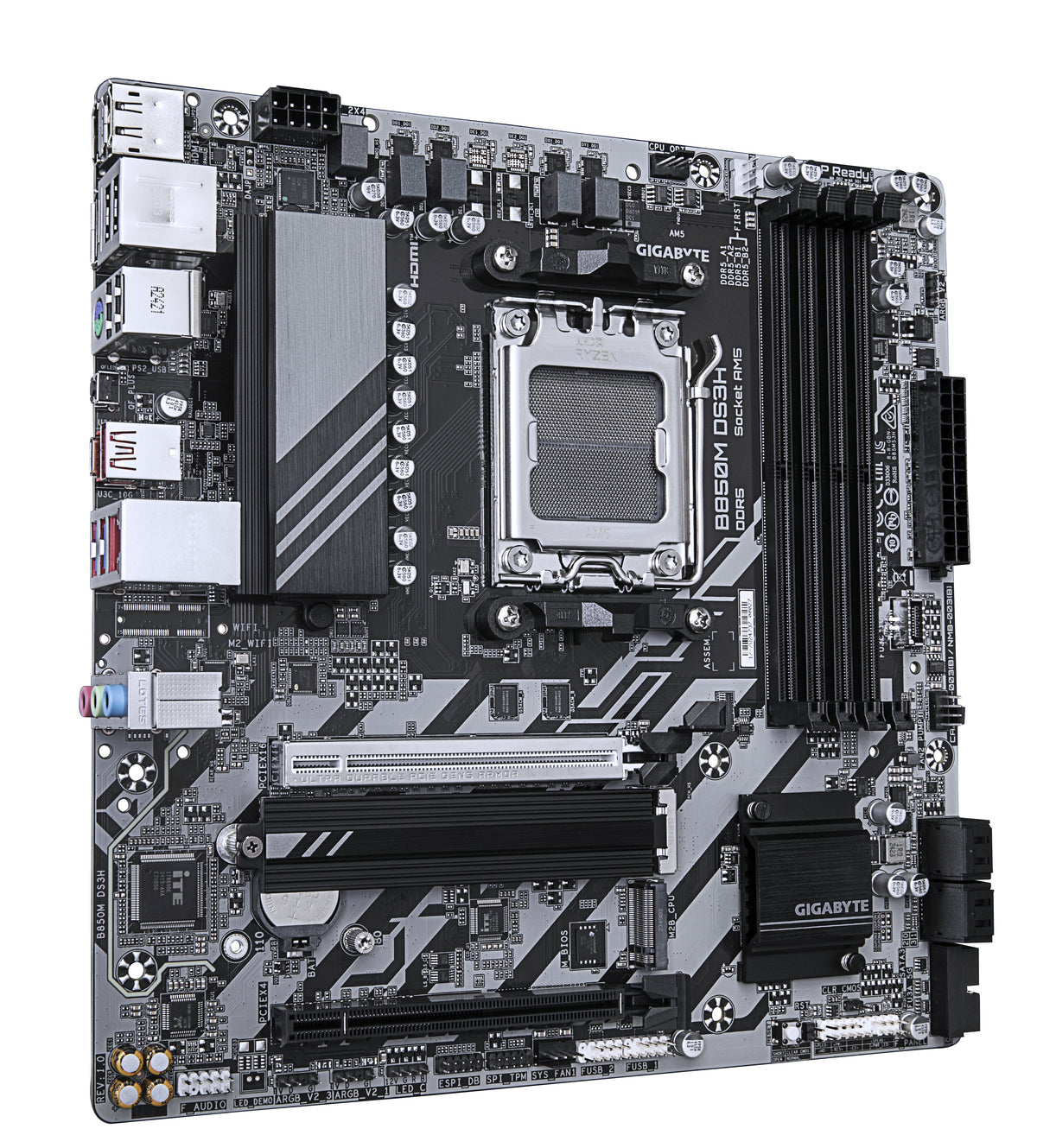 GIGABYTE B850M DS3H placa base AMD B850 Zócalo AM5 micro ATX (4)
