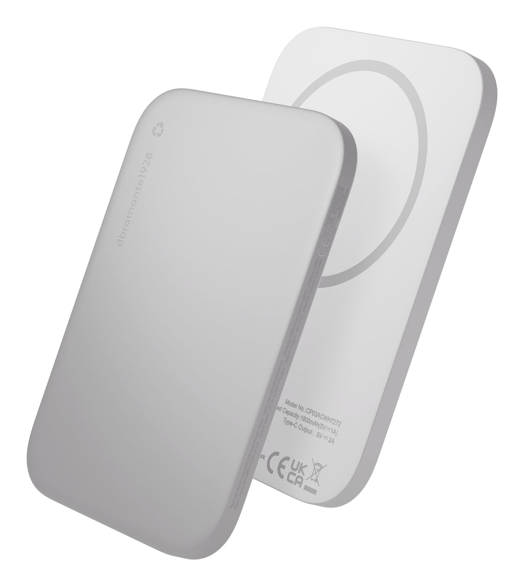 dbramante1928 CP03ACWH7272 batería externa 3000 mAh Cargador inalámbrico Aluminio