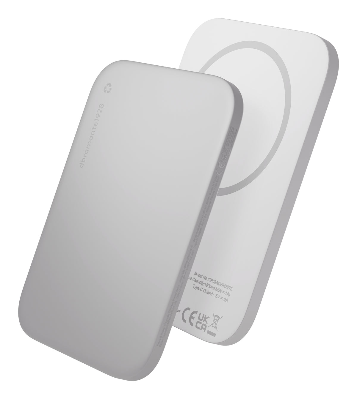 dbramante1928 CP03ACWH7272 batería externa 3000 mAh Cargador inalámbrico Aluminio