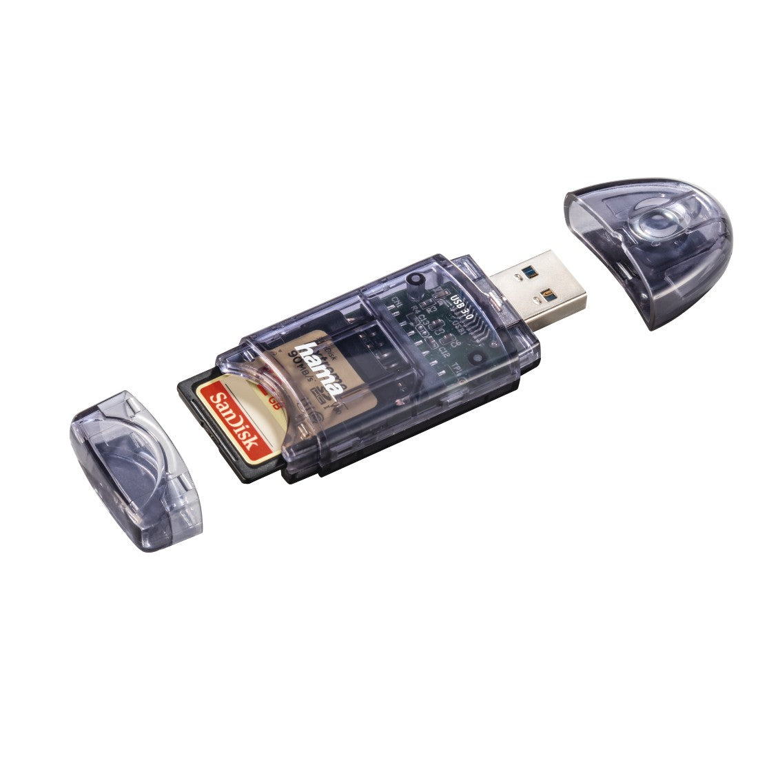 Hama 00124194 lector de tarjeta USB Antracita (2)