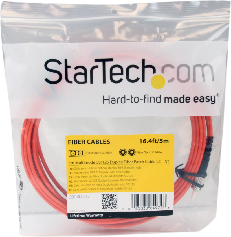 Startech 50FIBLCST5 - Cable de interconexión, modo múltiple ST (3)