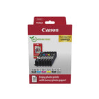 Canon 6117C004?BLIST - Paquete de 6, negro pigmentado, negro, cián, magenta