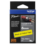 Brother TZE-FX611 cinta para impresora de etiquetas Negro sobre amarillo (5)