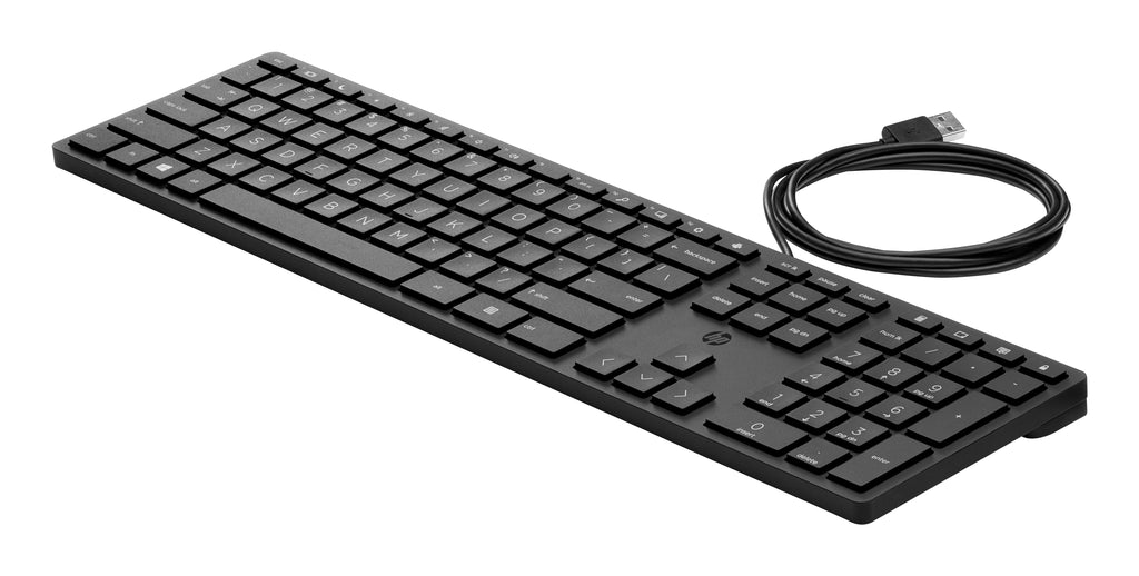HP 320K Wired Keyboard teclado Oficina USB Negro (9)