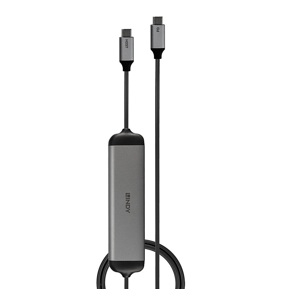 Lindy 43326 base para portátil y replicador de puertos Alámbrico USB 3.2 Gen 1 (3.1 Gen 1) Type-C Negro, Gris (2)