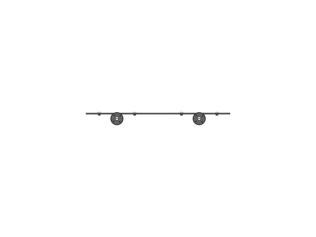 Multibrackets 6091 soporte para pantalla de señalización 65" Negro