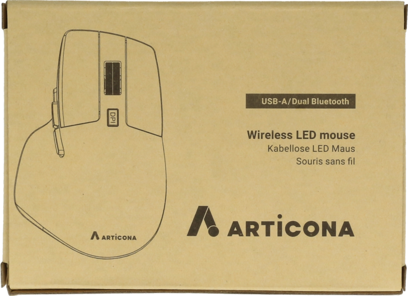 Ratón ARTICONA USB-A+Dual Bluetooth LED (9)