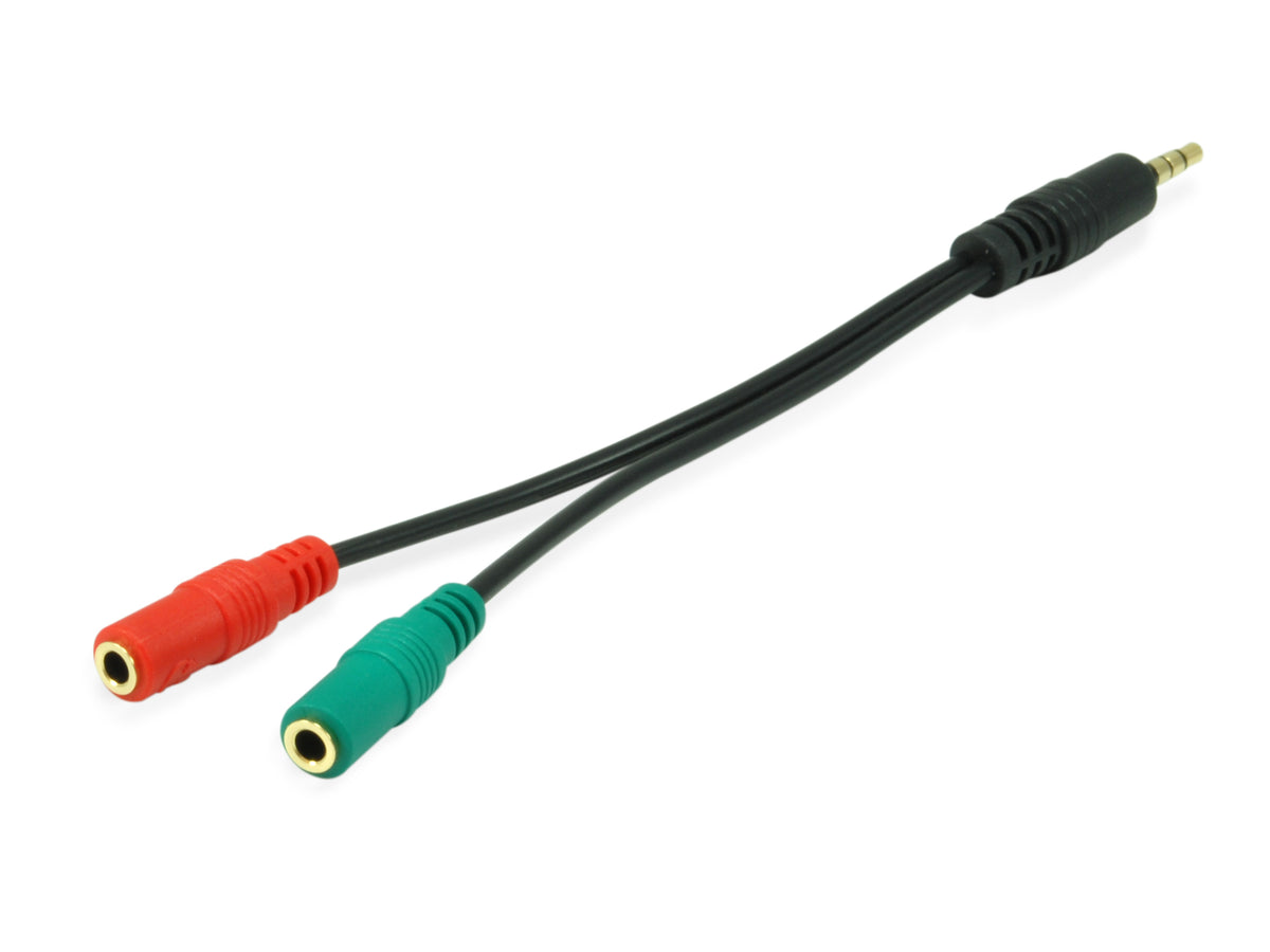 Equip 147943 cable de audio 1,5 m 2 x 3.5mm 3,5mm Negro (2)