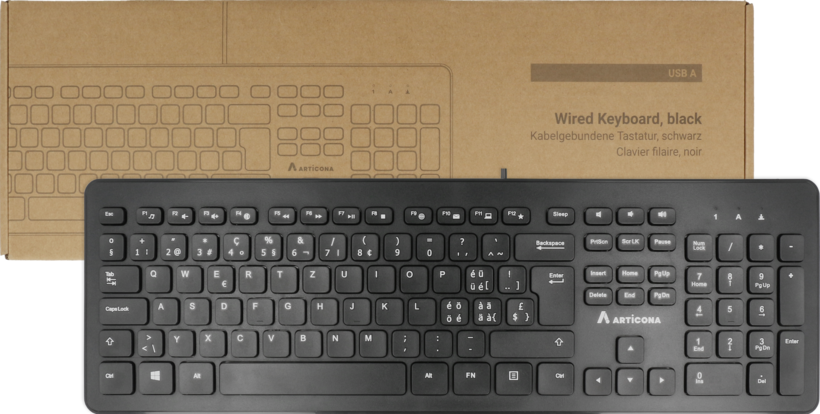 Teclado con cable ARTICONA USB-A negro (5)
