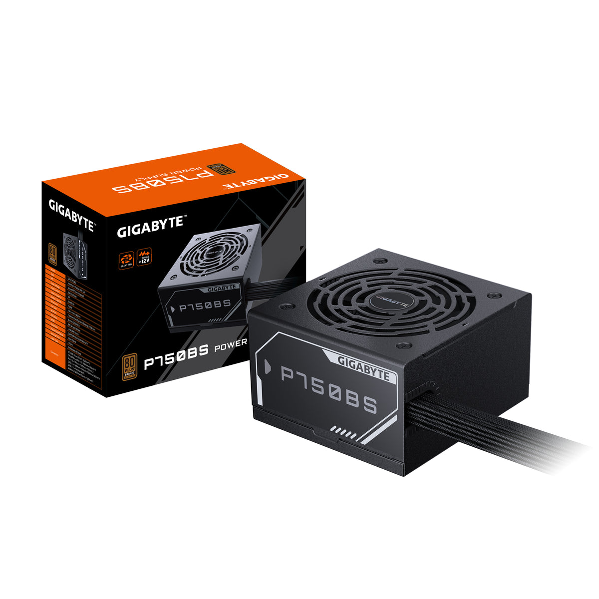 GIGABYTE P750BS unidad de fuente de alimentación 750 W 20+4 pin ATX Negro (2)