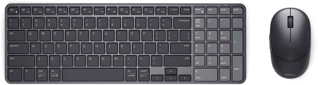 DELL Pro 7 KM746 teclado Ratón incluido Universal RF Wireless + Bluetooth QWERTZ Alemán Grafito (2)