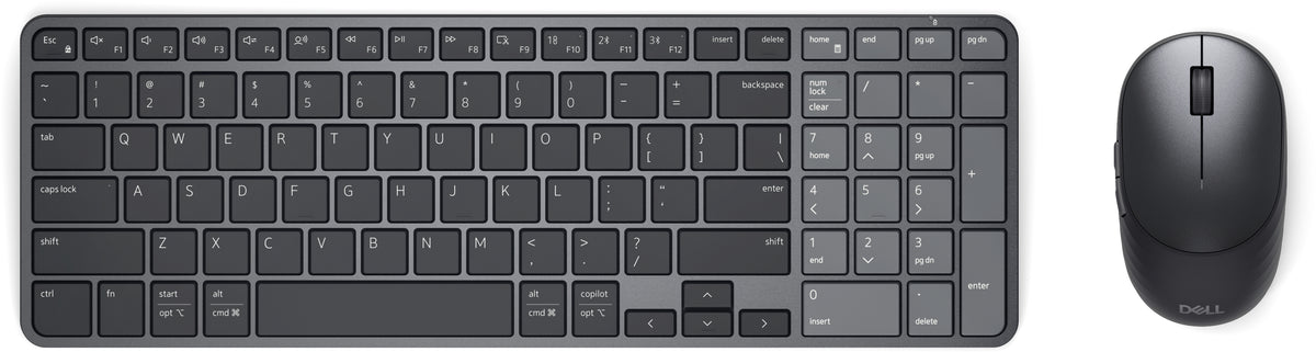 DELL Pro 7 KM746 teclado Ratón incluido Universal RF Wireless + Bluetooth QWERTZ Alemán Grafito (2)