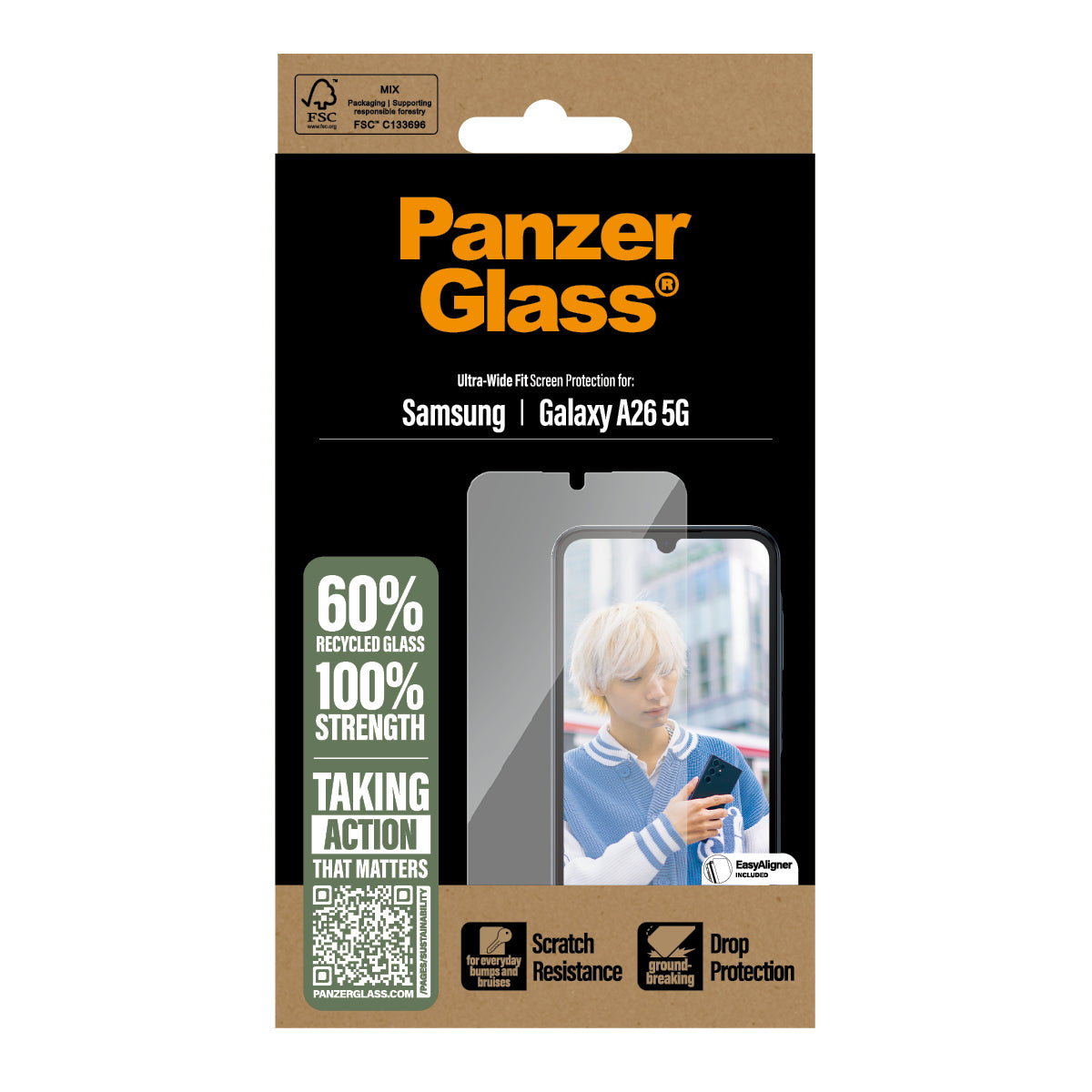 PanzerGlass ® Screen Protector Samsung Galaxy A26 5G | Ultra-Wide Fit Protector de pantalla 1 pieza(s) (3)