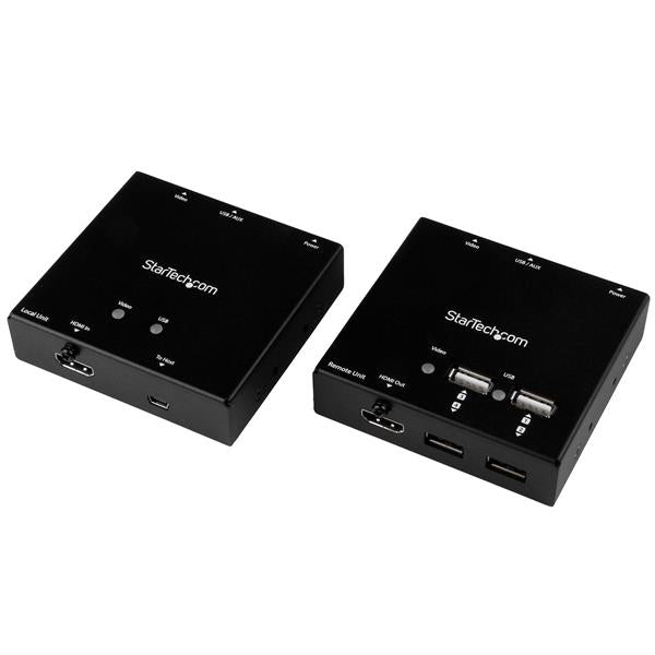 StarTech.com ST121USBHD extensor audio/video Transmisor y receptor de señales AV Negro (2)