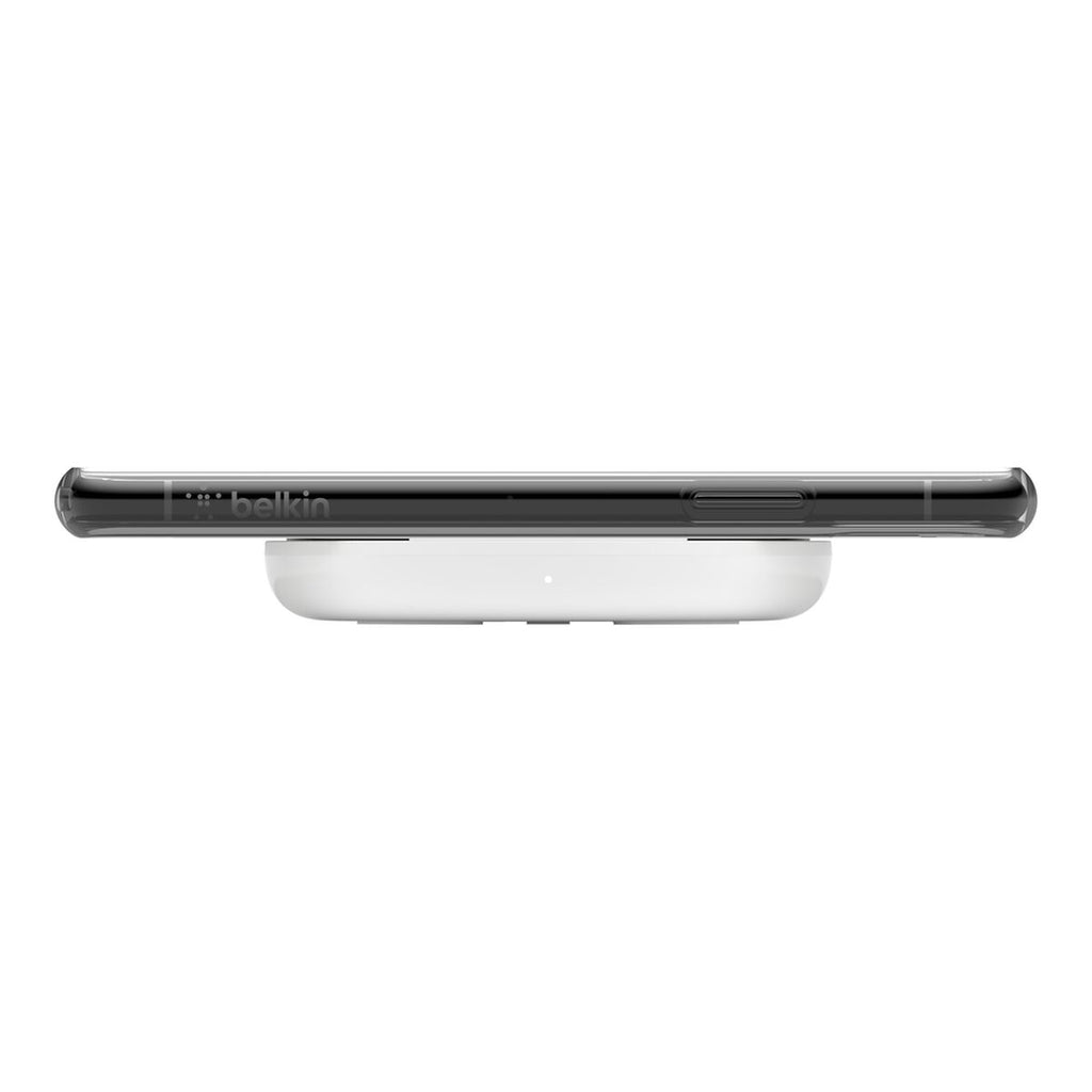 Base de carga inalámbrica + adaptador de corriente CA - 10 vatios - blanco