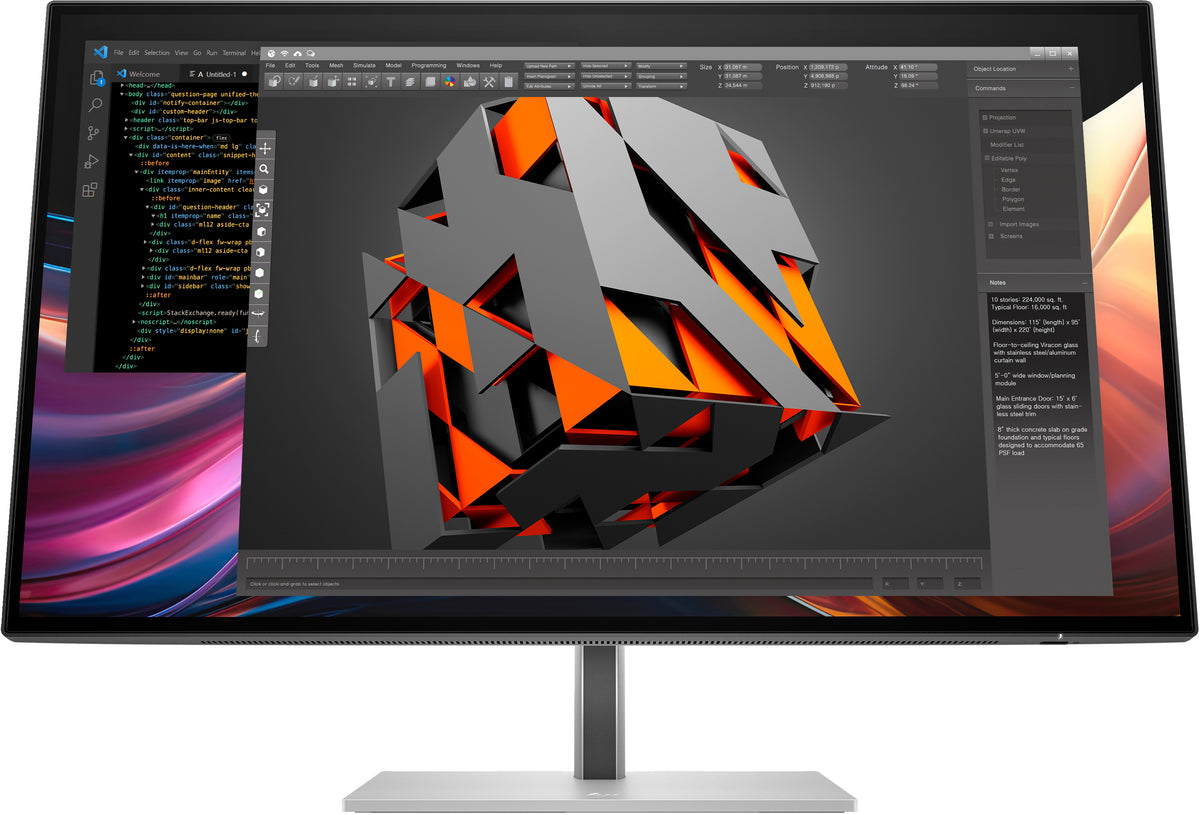 HP Series 7 Pro 27 inch QHD Monitor - 727pq pantalla para PC 68,6 cm (27") 2560 x 1440 Pixeles Quad HD LCD (2)