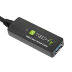 Techly ICUR30200G cable USB USB 3.2 Gen 1 (3.1 Gen 1) 20 m USB A Negro (5)