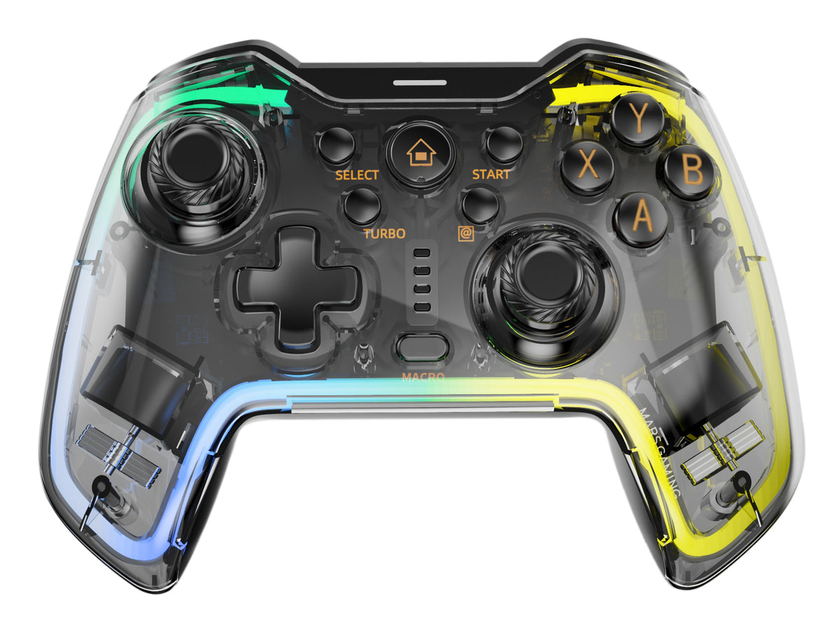 Mars Gaming MGP-BT2 Negro, Transparente Bluetooth/USB Gamepad Analógico/Digital Android, Nintendo Switch, Nintendo Switch 2, Nintendo Switch Lite, Nintendo Switch OLED, PlayStation 4, Playstation 3 (6)