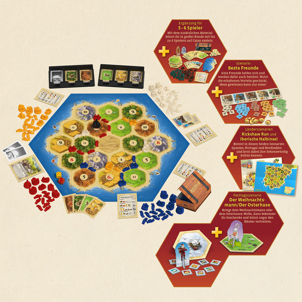 Kosmos Catan - Big Box 75 min Juego de mesa Estrategia (3)