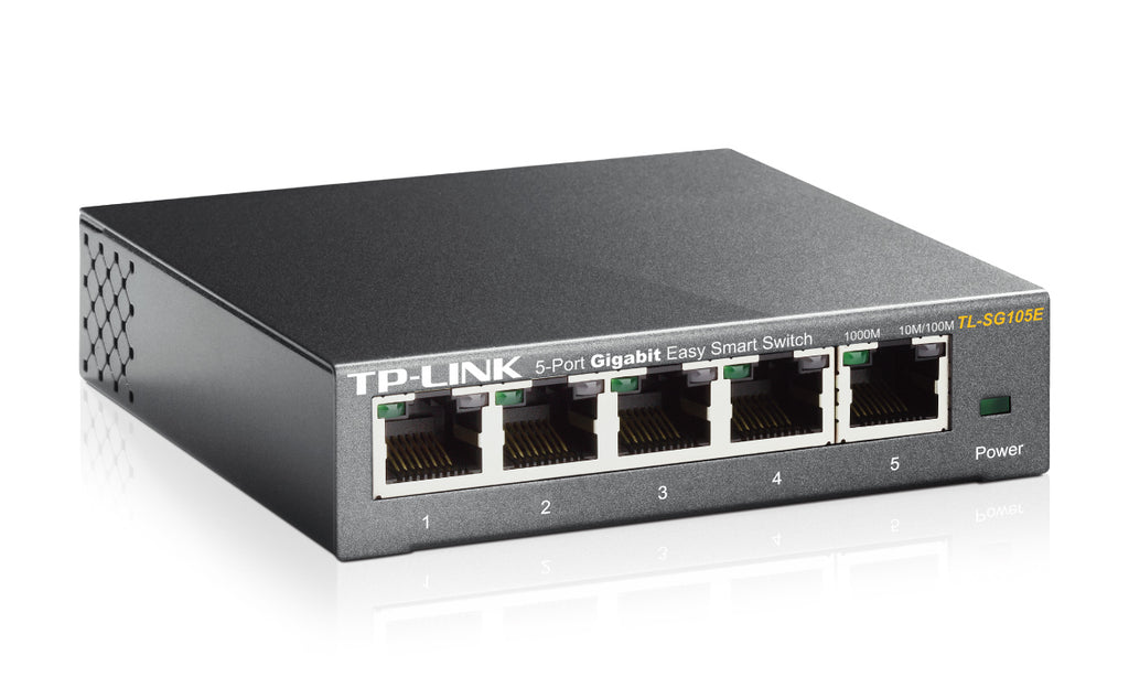 TP-Link TL-SG105E Gestionado L2 Gigabit Ethernet (10/100/1000) Negro (4)