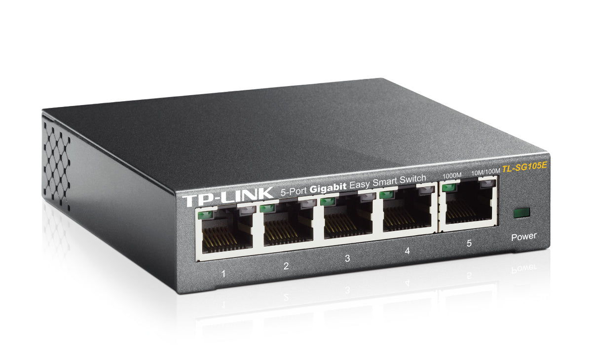 TP-Link TL-SG105E Gestionado L2 Gigabit Ethernet (10/100/1000) Negro (4)