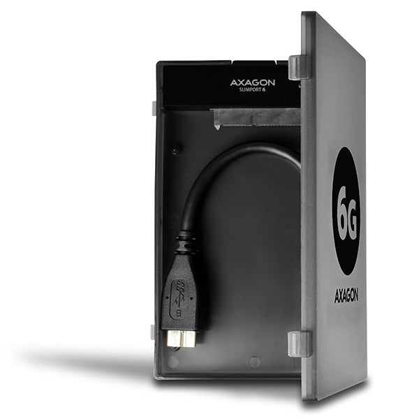 Axagon ADSA-1S6 caja para disco duro externo Carcasa de disco duro/SSD Negro 2.5" (5)