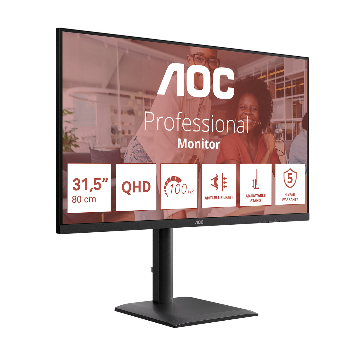 AOC E4 Q32E4U pantalla para PC 80 cm (31.5") 2560 x 1440 Pixeles Quad HD LED Negro (3)