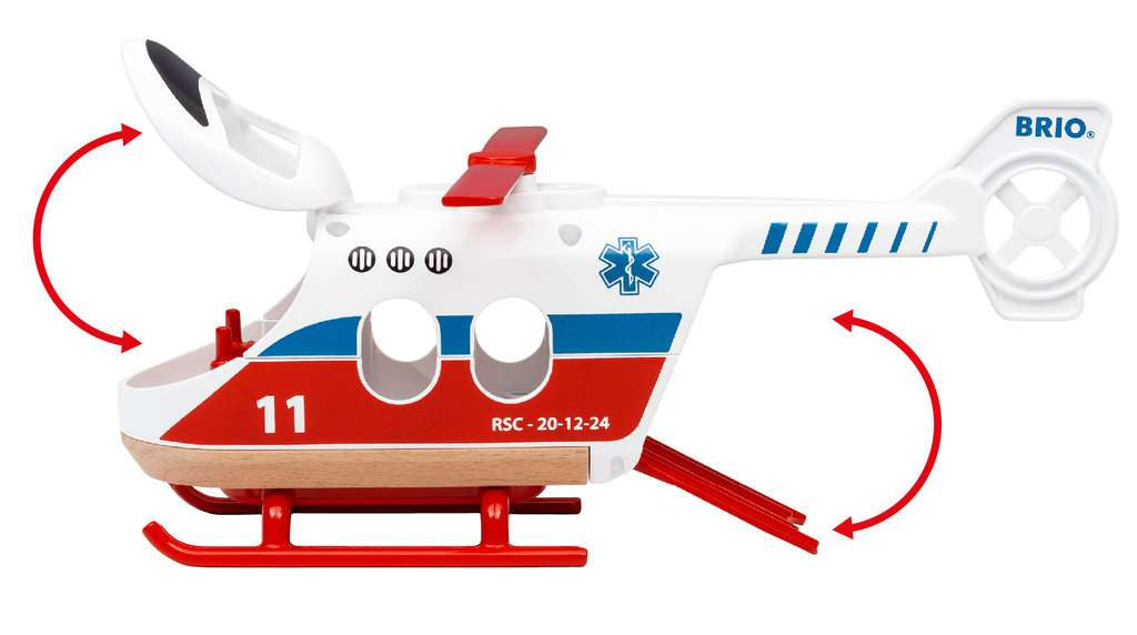 Vehículo de juguete Ravensburger BRIO World Rescue Helicopter
