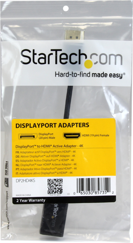 Startech DP2HD4KS - Vídeo conversor, DisplayPort, HDMI, para P/N: DKM30CHDPD (2)