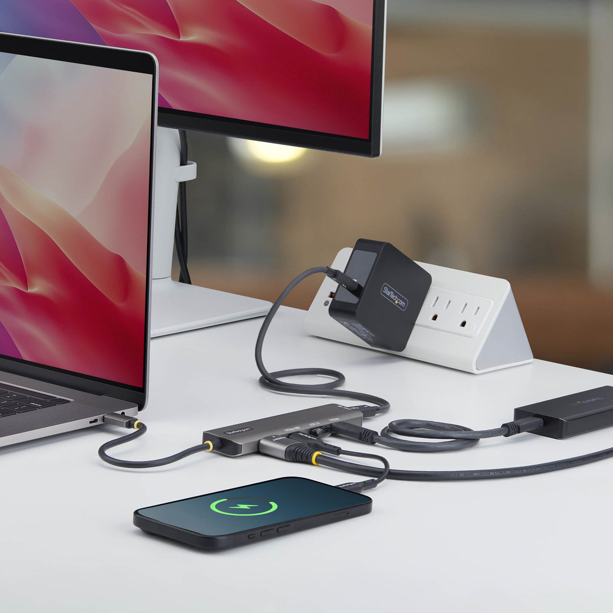 StarTech.com 164B-USBC-MULTIPORT base para portátil y replicador de puertos Alámbrico USB 3.2 Gen 2 (3.1 Gen 2) Type-C Gris (6)