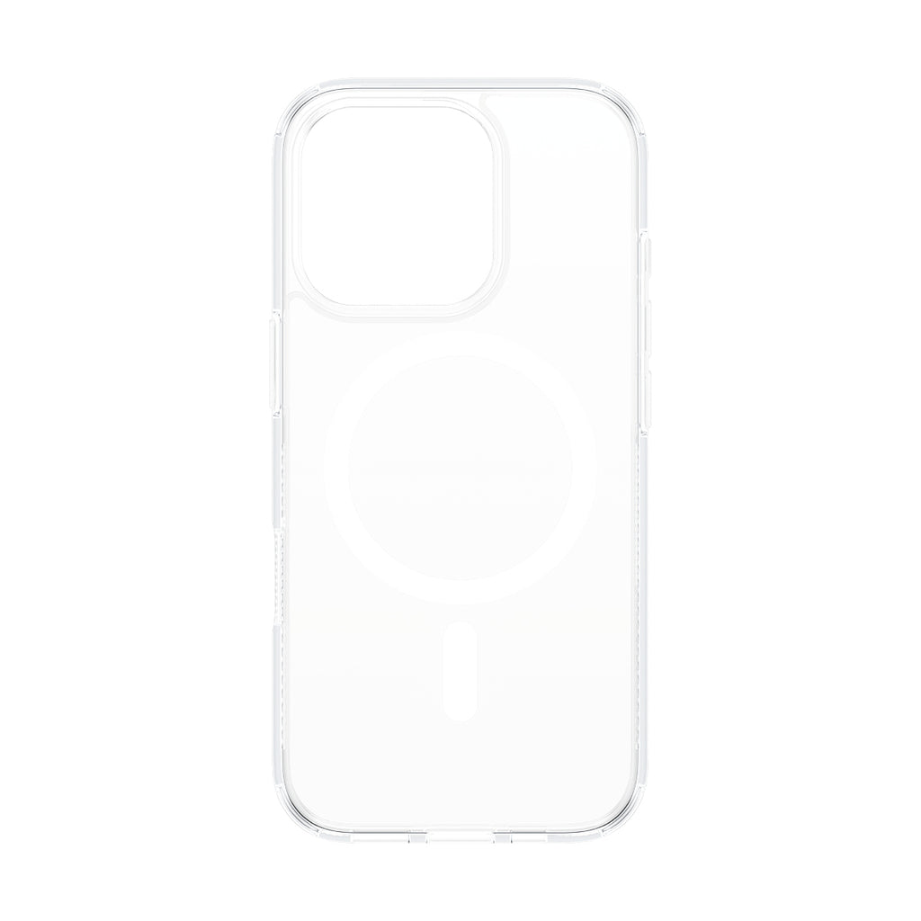PanzerGlass ® HardCase Transparent w. White MagSafe iPhone 16 Pro Max funda