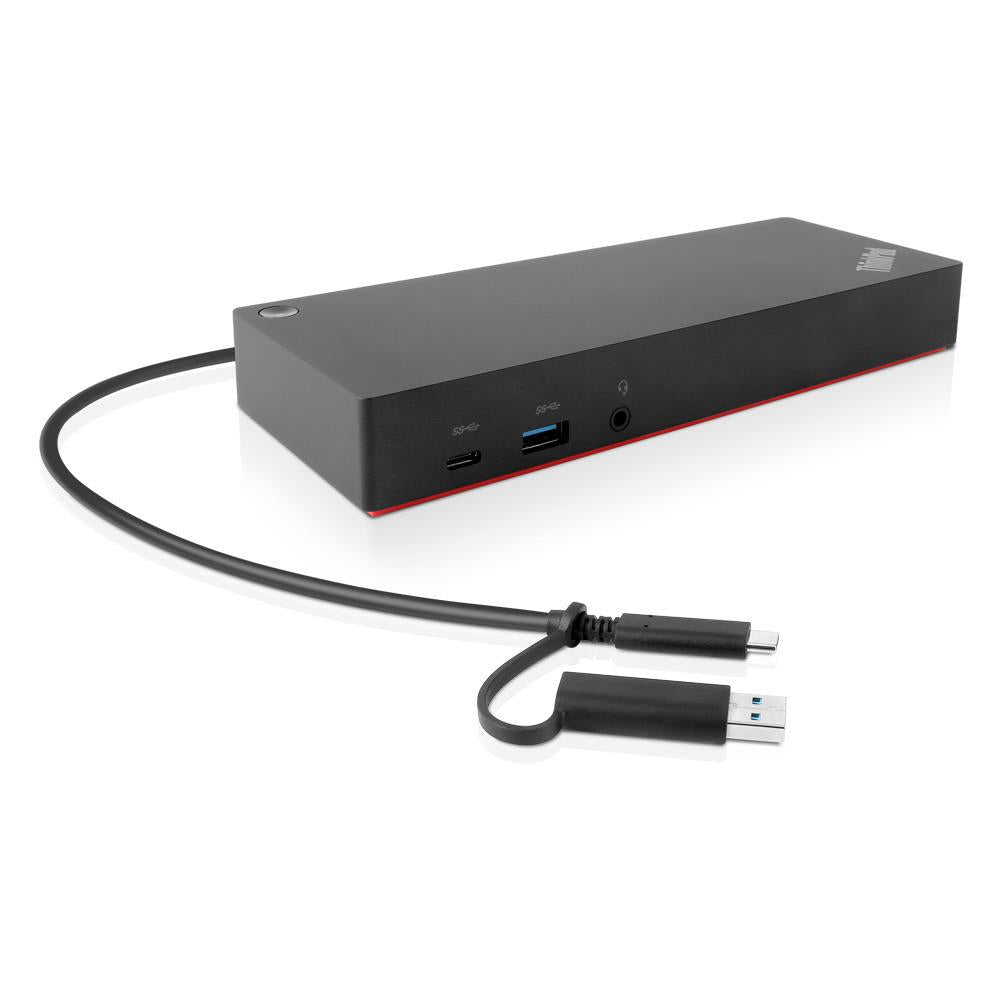 Lenovo ThinkPad Hybrid USB-C with USB-A Dock Alámbrico USB 3.2 Gen 2 (3.1 Gen 2) Type-C Negro (3)