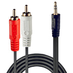 Lindy 35683 cable de audio 5 m 2 x RCA 3,5mm Negro (3)