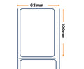Zebra Labels, Others, Normal Paper, Z-Perform 1000T, Ancho: 63.5 mm, Alto: 101.6 mm, Profundidad: 127 mm, Core: 25.4 mm 880411-101DU