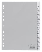 Durable 6410-10 Índice de pestañas en blanco Polipropileno Gris