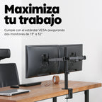 Manhattan 461528 soporte para monitor 32" Escritorio Negro