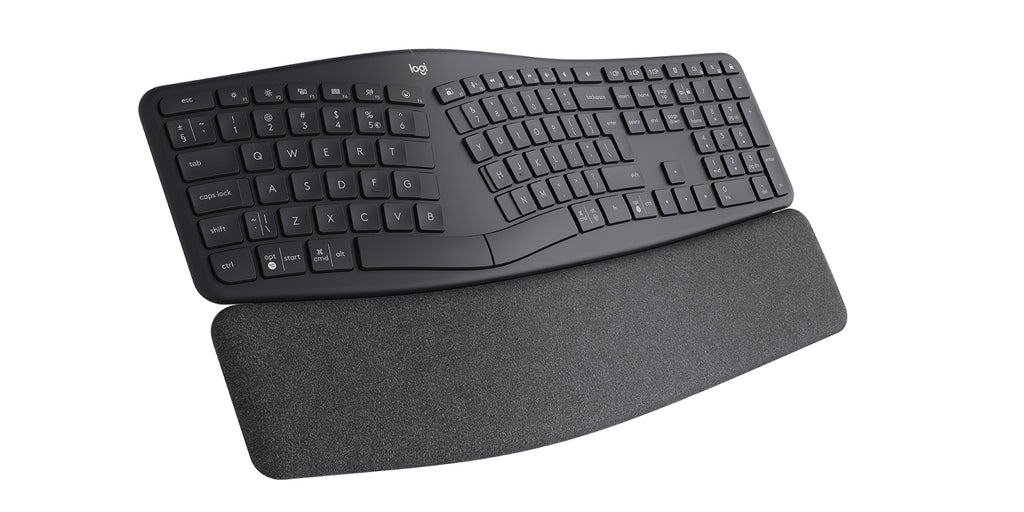 Logitech ERGO K860 Split for Business teclado Oficina Bluetooth QWERTY Internacional de EE.UU. Grafito (3)
