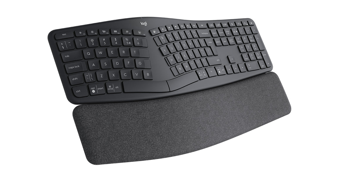 Logitech ERGO K860 Split for Business teclado Oficina Bluetooth QWERTY Internacional de EE.UU. Grafito (3)