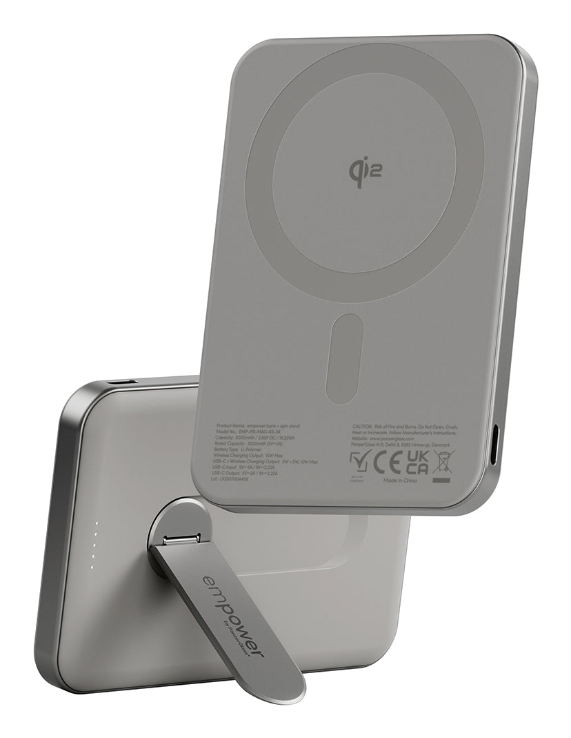 PanzerGlass empower™ by ® empower™ Bank w. Spin Stand, 5000mAh