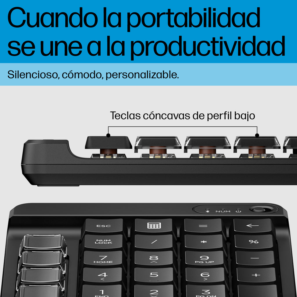 HP 435 Programmable Bluetooth Wireless Keypad teclado numérico Negro (4)