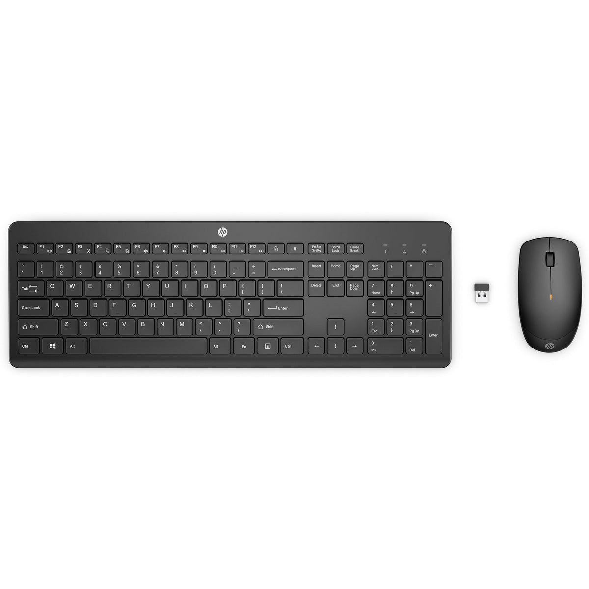 HP 235 Wireless Mouse and Keyboard Combo teclado Ratón incluido Oficina RF inalámbrico Negro (6)