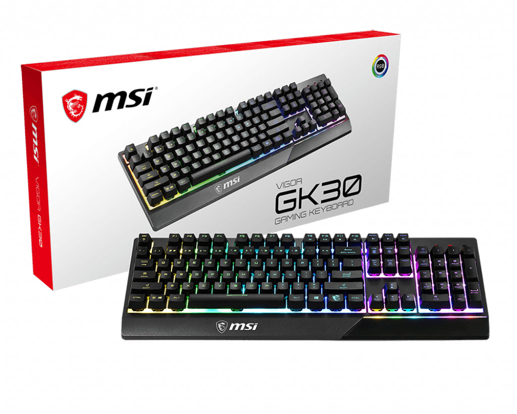 MSI Vigor GK30 teclado Juego USB QWERTZ Alemán Negro (2)