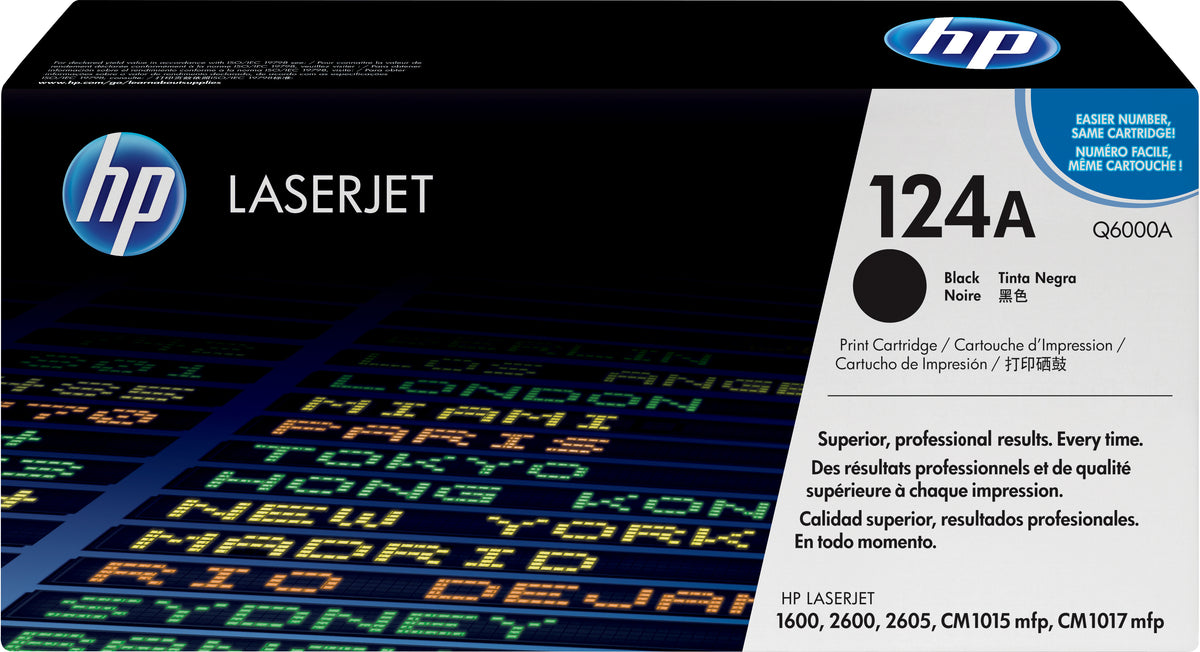 HP 124A Black Original LaserJet Toner Cartridge cartucho de tóner 1 pieza(s) (2)