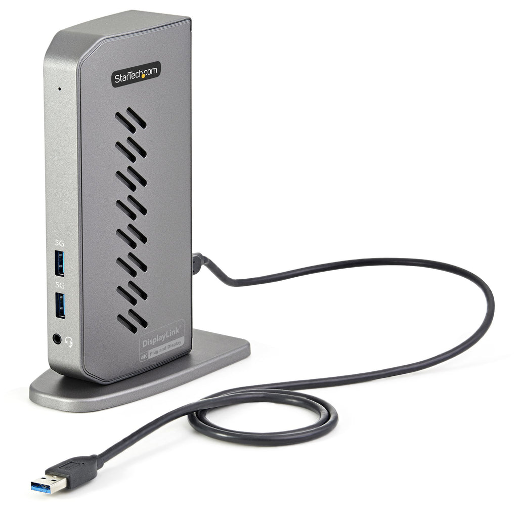 StarTech.com DK30A2DHUUE base para portátil y replicador de puertos Alámbrico USB 3.2 Gen 1 (3.1 Gen 1) Type-B Negro, Gris (4)