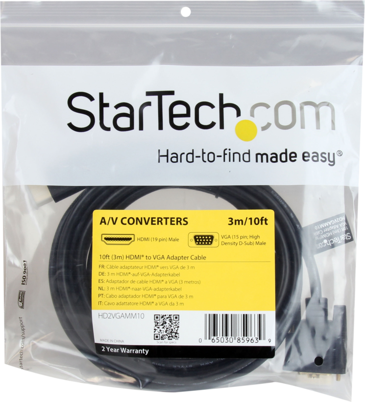 Startech HD2VGAMM6 - Adaptador 1920x1200 1080p, Cable adaptador, HDMI (6)